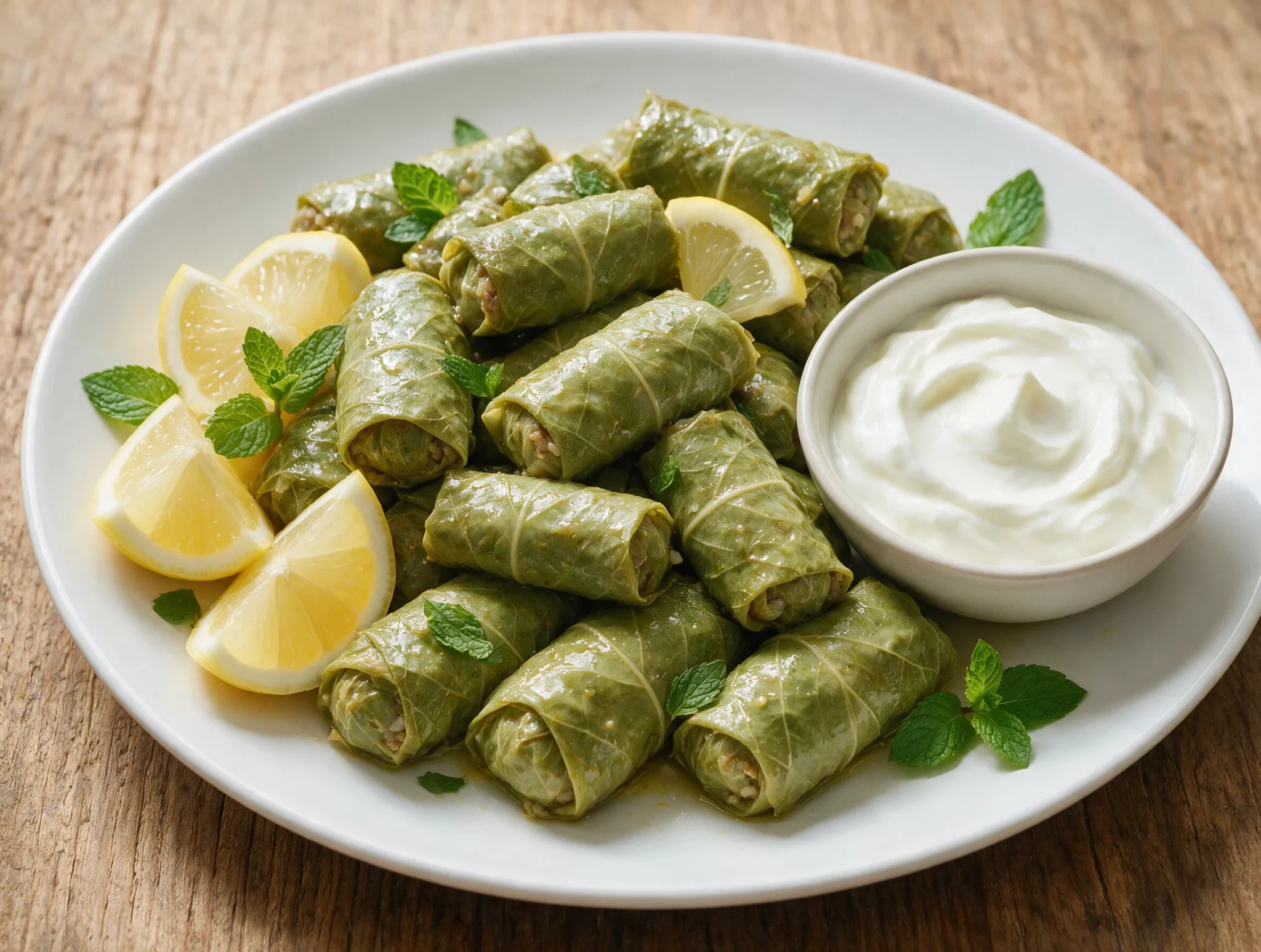 Soft Simmered Koupepia Stuffed Grape Leaves