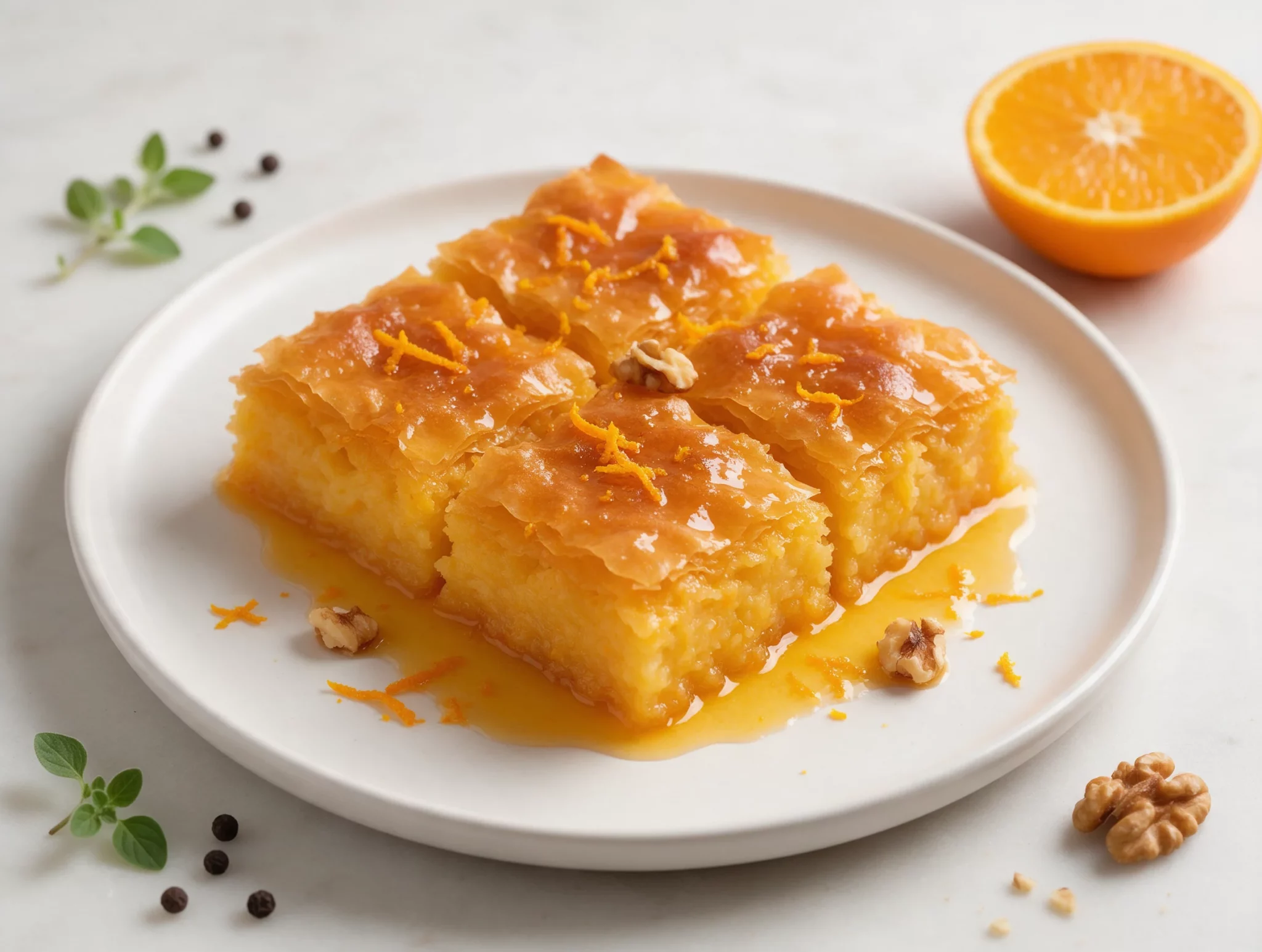 Portokalopita: Greek Orange Phyllo Cake, Soaked in Syrup