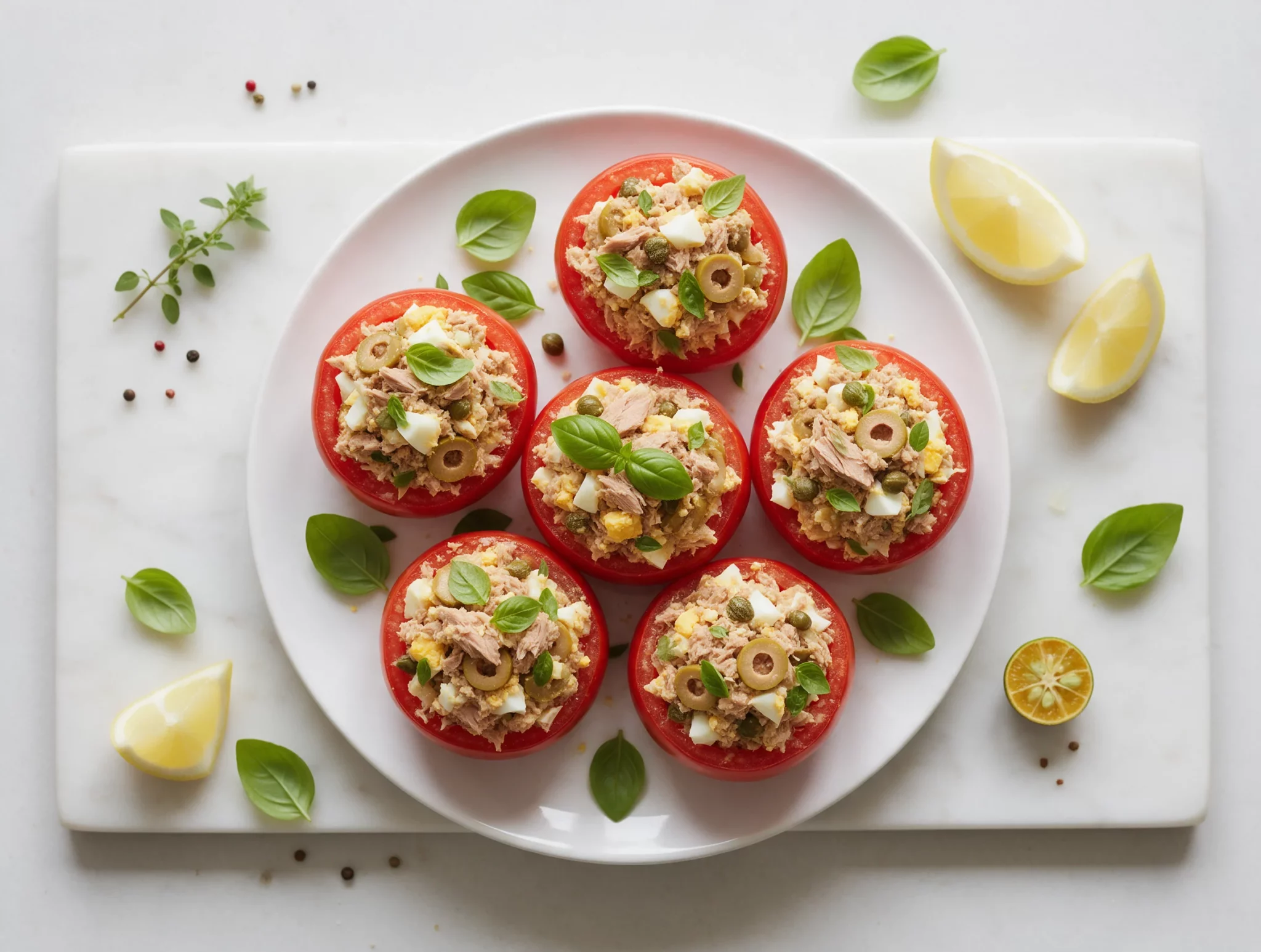 Tuna-Stuffed Tomatoes: A Simple Mediterranean Lunch