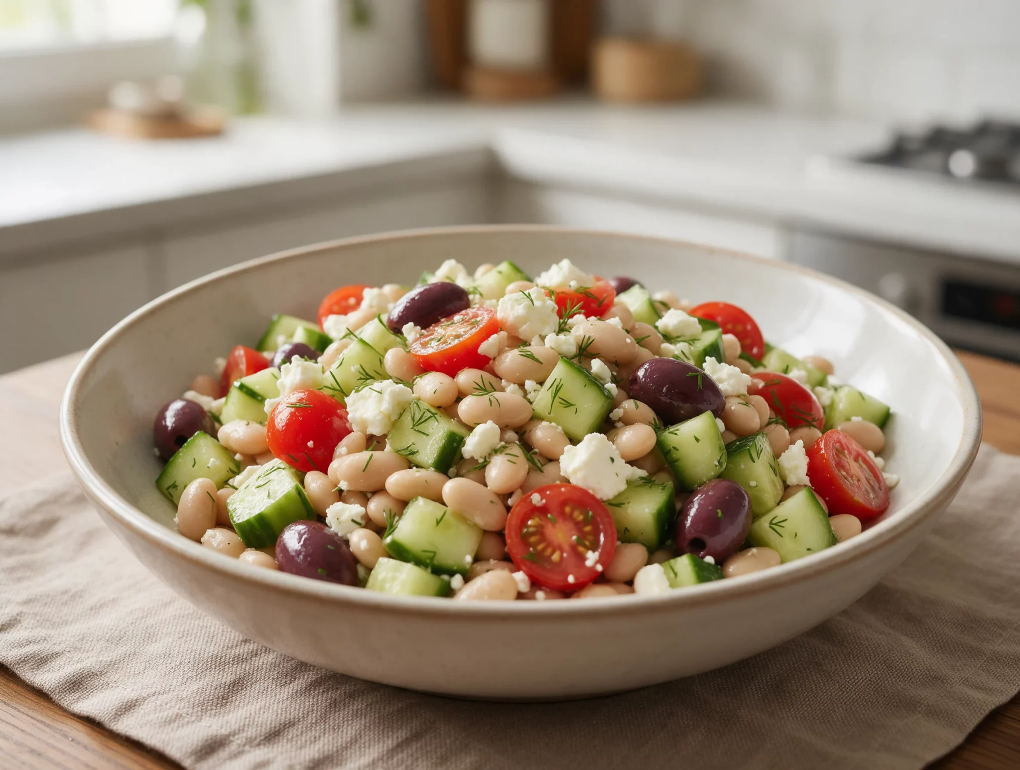 Cypriot White Bean Salad with Lemon and Herbs