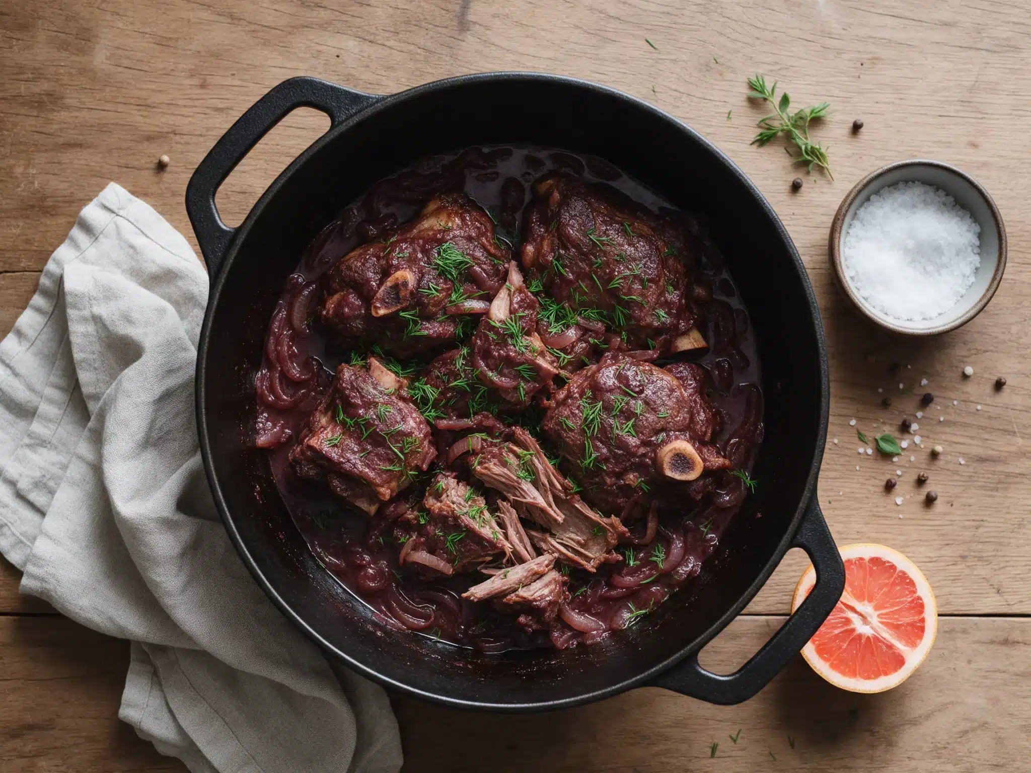 Sifnos Lamb Mastelo: Slow-Braised in Red Wine and Dill