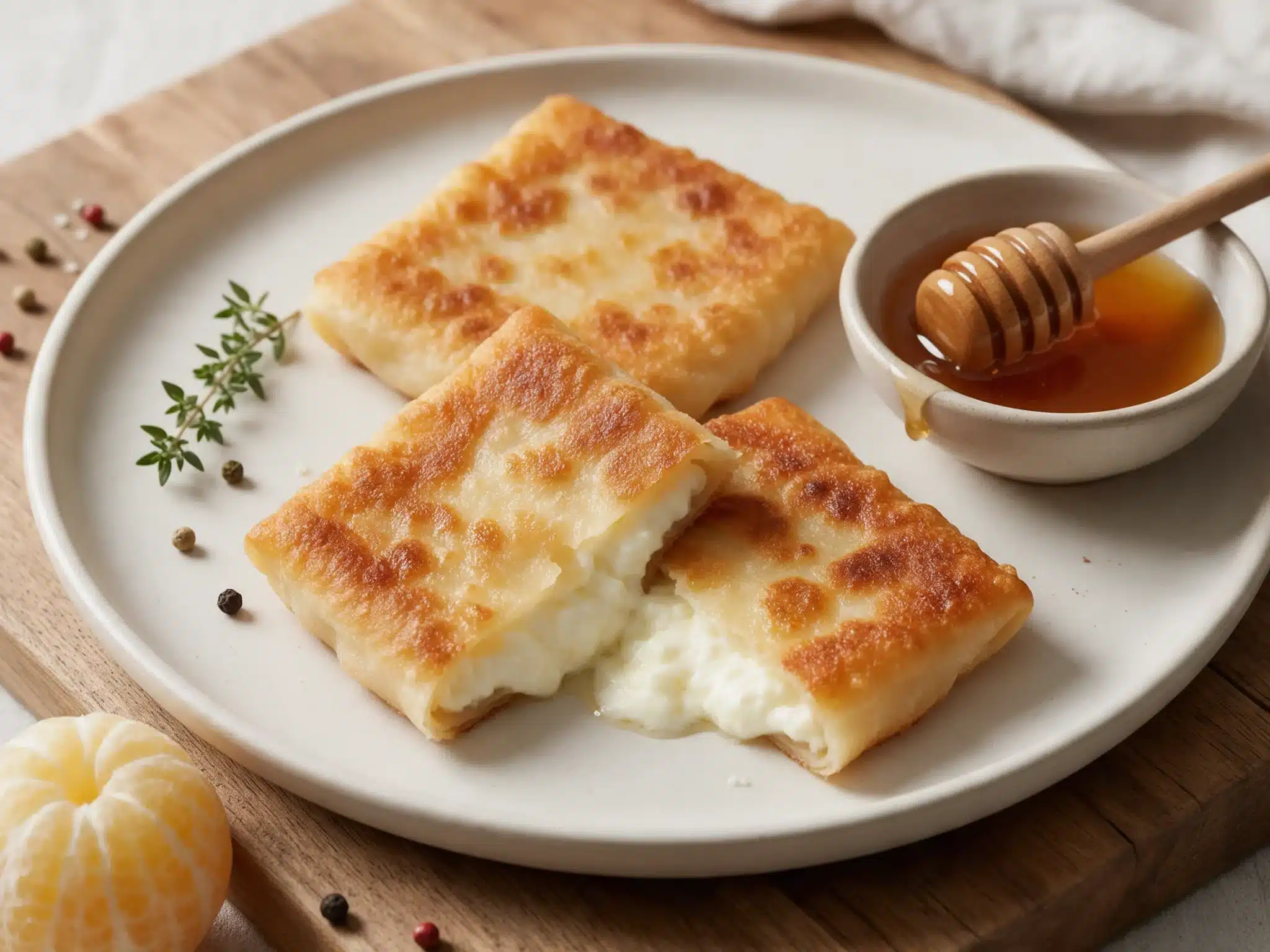 Cretan Sfakianopita: Pan-Fried Cheese Pie with Honey