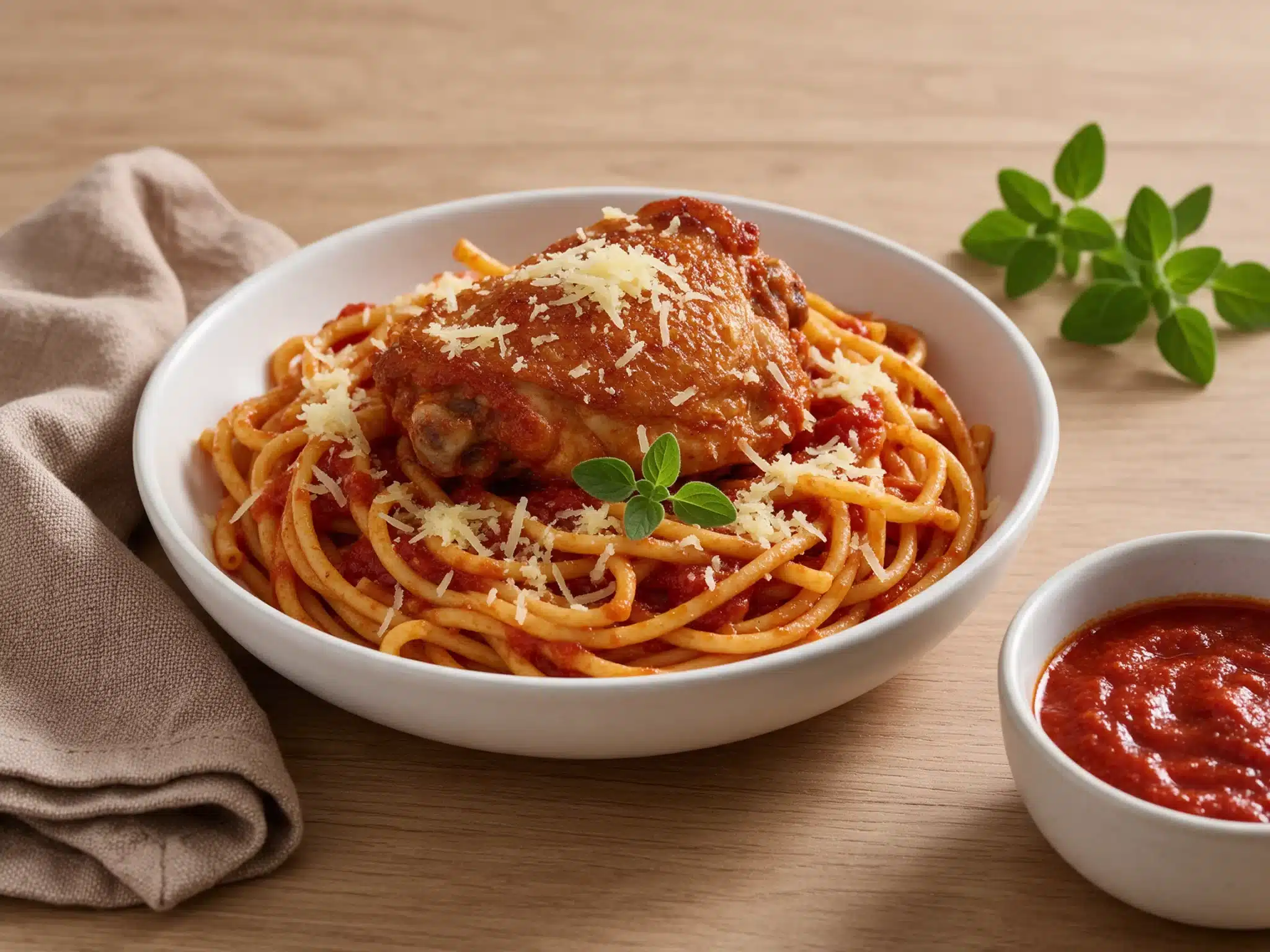 Braised Chicken Pastitsada from Corfu with Spiced Sauce